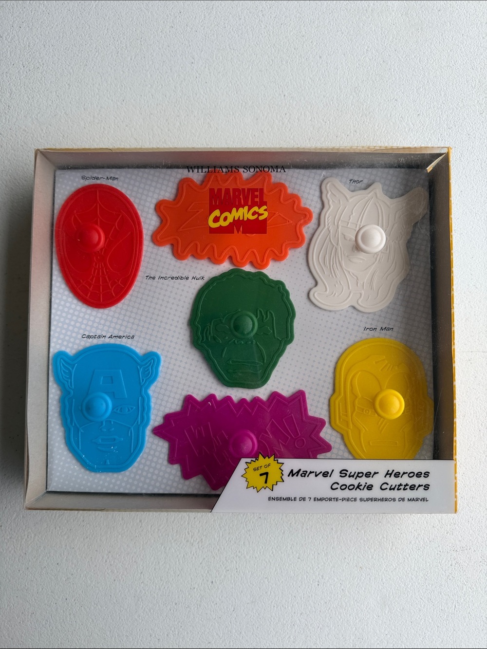 Williams-Sonoma Marvel Cookie Cutter Set NWT